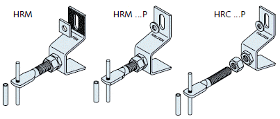 Кронштейны регулируемые настенные для фасадов HRM/HRC