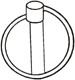 DIN 11023 шплинт (штифт) быстросъемный стопорный с кольцом