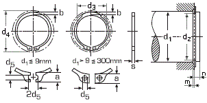 DIN 471 Кольцо стопорное наружное на вал пружинное