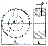 DIN 703 Кольцо установочное регулировочное с винтом, тяжёлая серия