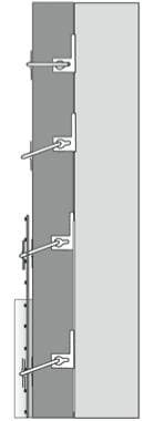 Порядок установки и крепления теплоизоляции и сетки под штукатурку с помощью фиксаторов ERK (LRH) Sormat Сормат