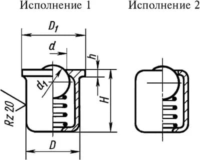 ГОСТ 19853-74 пресс-масленка под запрессовку размеры
